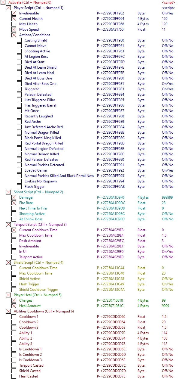 Calturin: Таблица для Cheat Engine [1.1e] {ndck76}