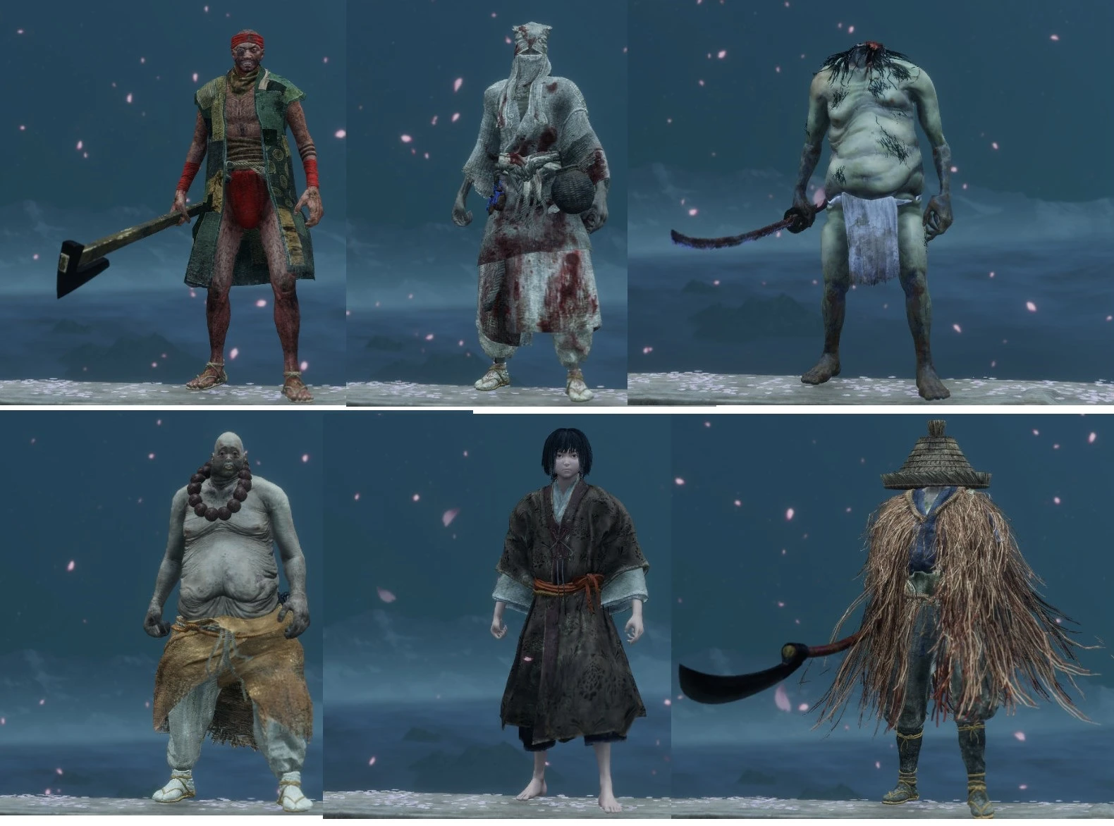 Sekiro: Shadows Die Twice "Ашина NPC Костюм набор 3"