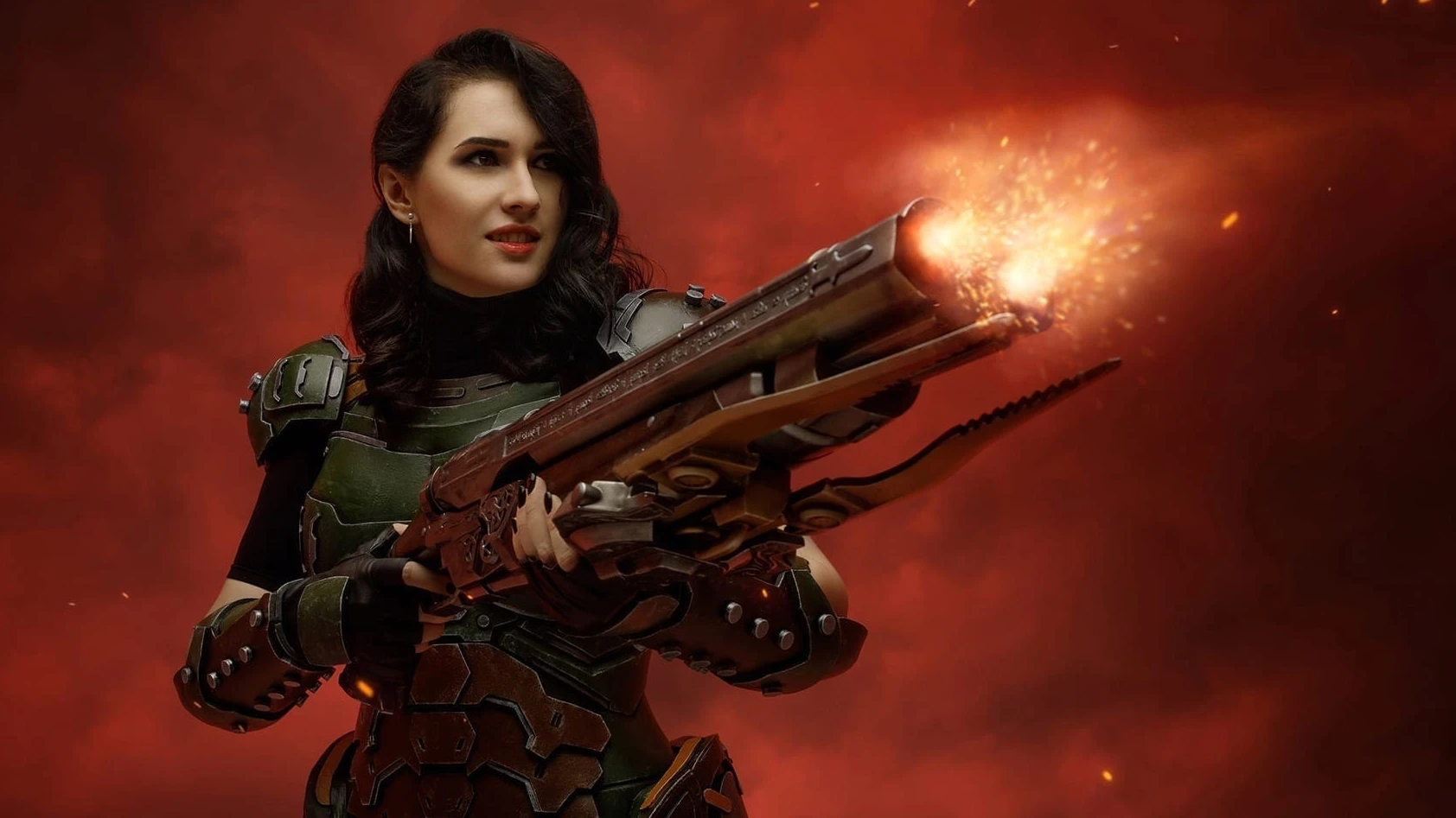 Косплей Палача Рока из Doom: Eternal