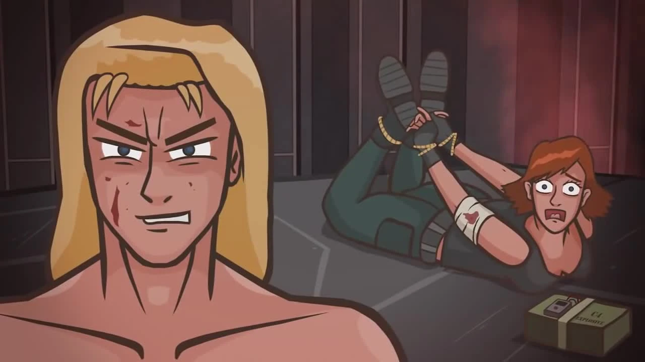 Metal Gear Meryl - пародия на концовку Metal Gear Solid 1 (Русская озвучка)