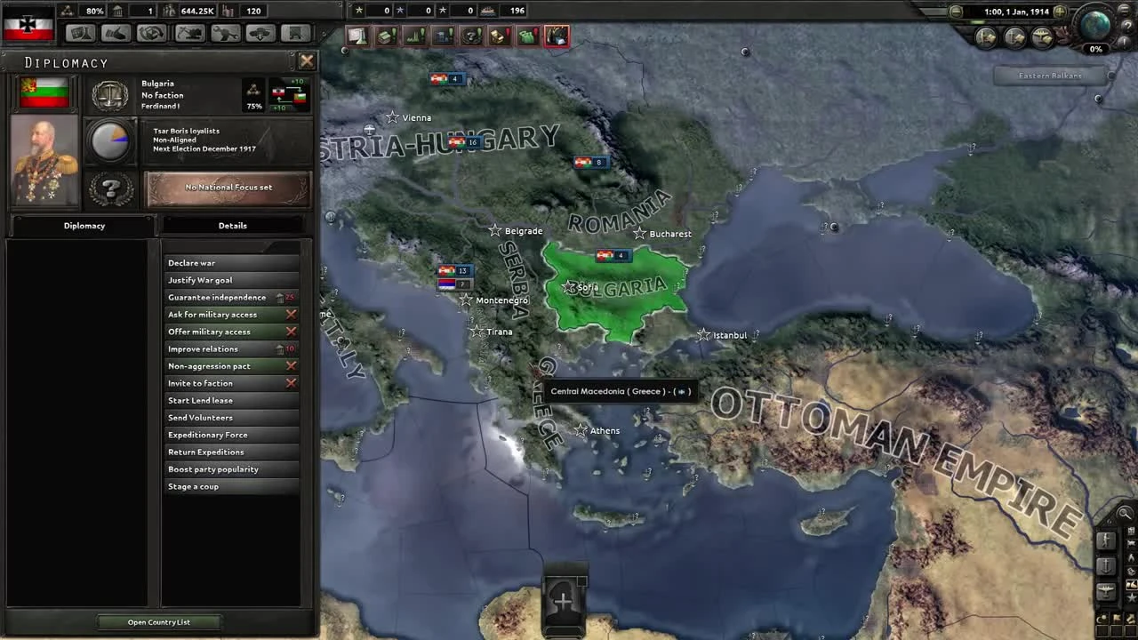 Hearts of Iron 4: Геймплейное видео иностранного мода на ПМВ