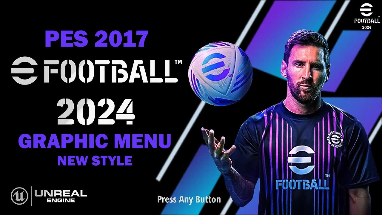 PES 2017 "Графика из eFootball 2024"