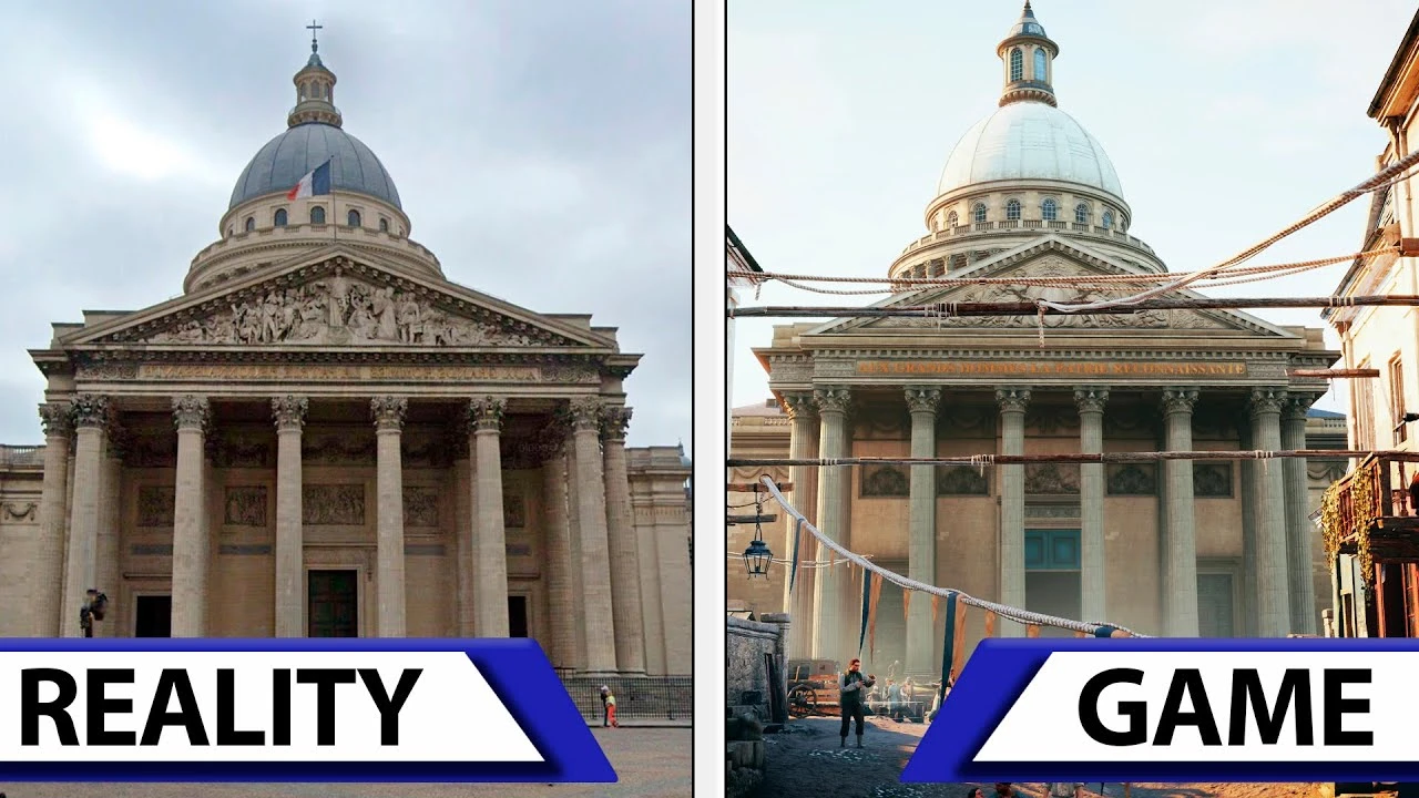 Энтузиаст сравнил Assassin's Creed: Unity с реальной архитектурой Парижа