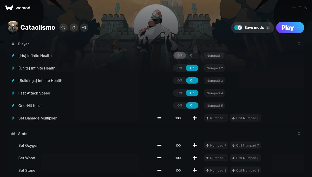 Cataclismo "Трейнер +16" [UPD: 09.08.2024] {GreenHouse / WeMod}