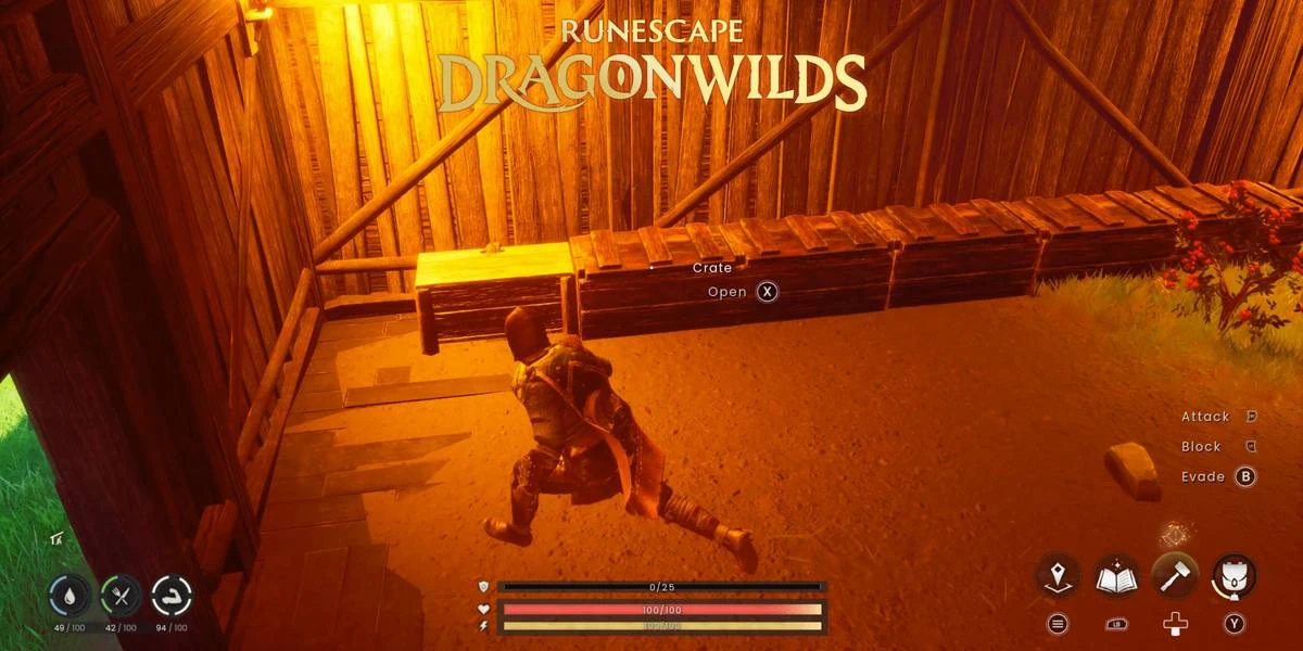 RuneScape Dragonwilds: Как открыть и скрафтить ящик для хранения