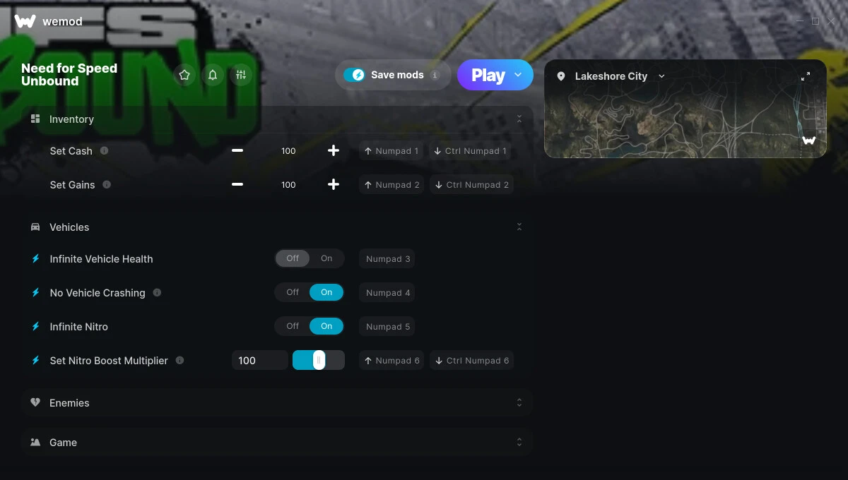 Need for Speed: Unbound "Трейнер +10" [UPD: 24.04.2025] {GreenHouse / WeMod}