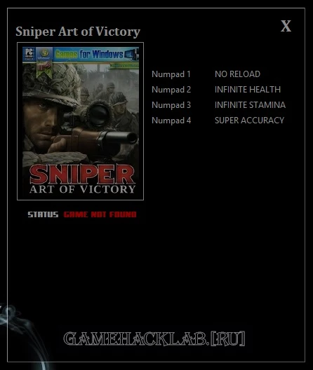 Sniper: Art of Victory (2008): Трейнер/Trainer (+4) [1.0] {LIRW / GHL}