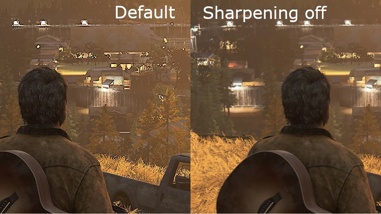 The Last of Us: Part 2 "Отключение принудительного фильтра резкости - Remove Sharpening" {huutaiii}
