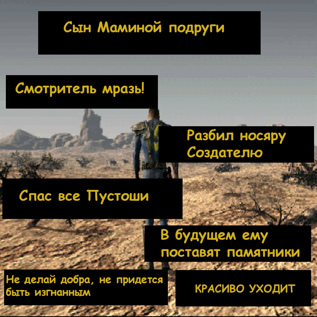 Описание гг серии Fallout