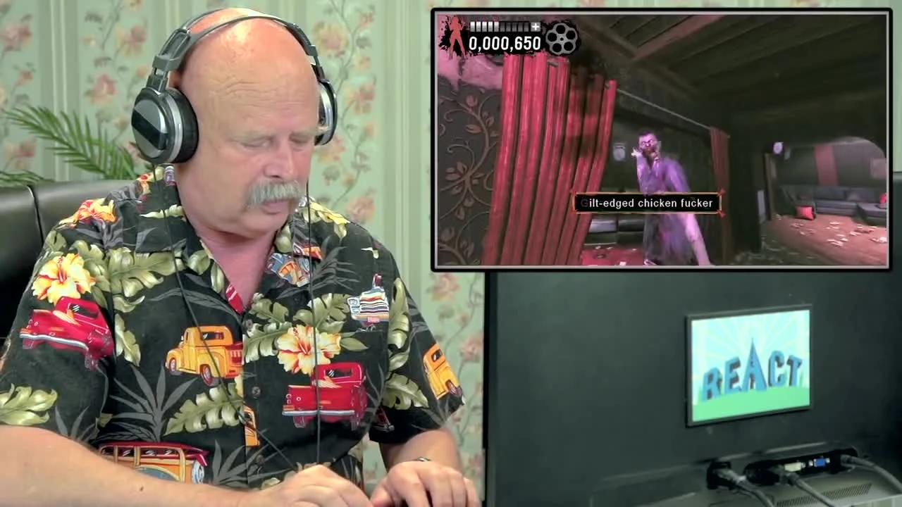 Деды играют в Typing of the Dead