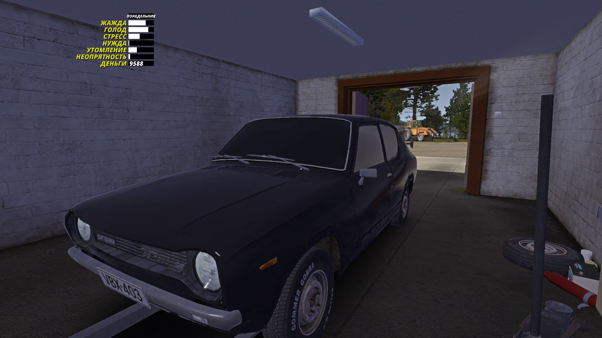 My Summer Car Мод "Тонировка на все стекла"