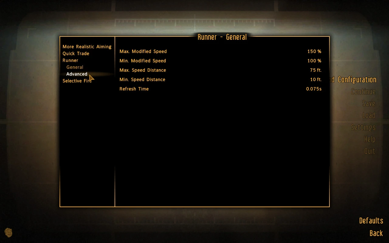 Fallout: New Vegas "Mod Configuration Menu"