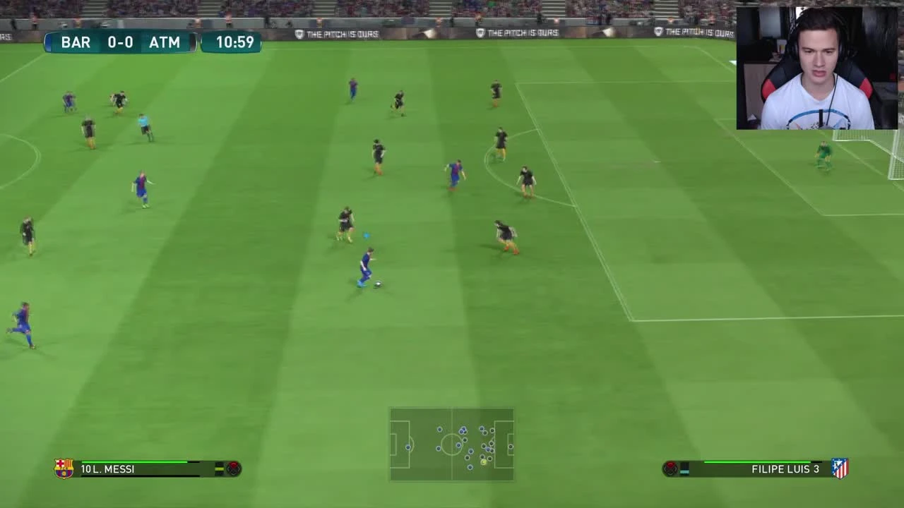 Первый раз играю в PES 2017