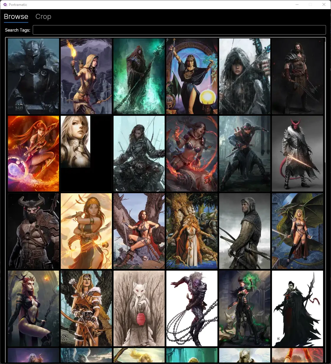 Pathfinder: Wrath of the Righteous "Portramatic - генератор потретов с встроенным установщиком и галерей"