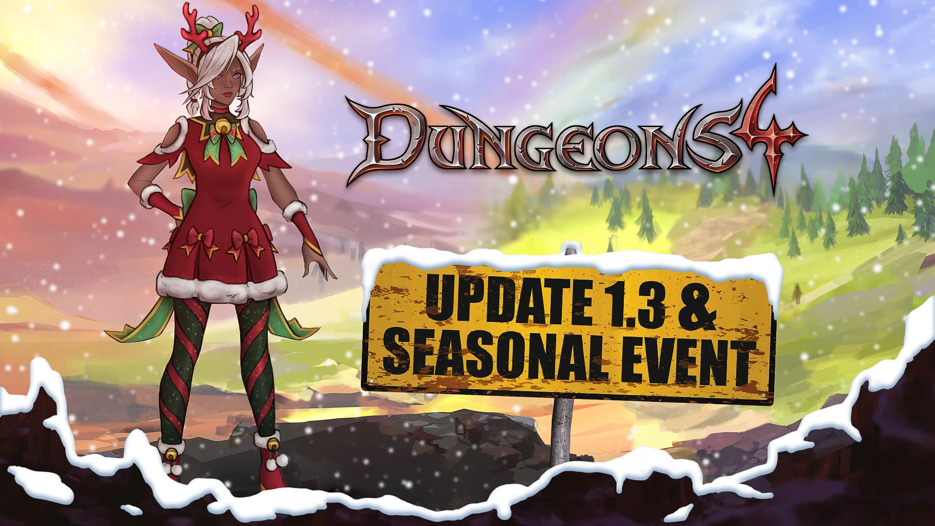 Для Dungeons 4 вышло обновление 1.3 и стартовало праздничное событие