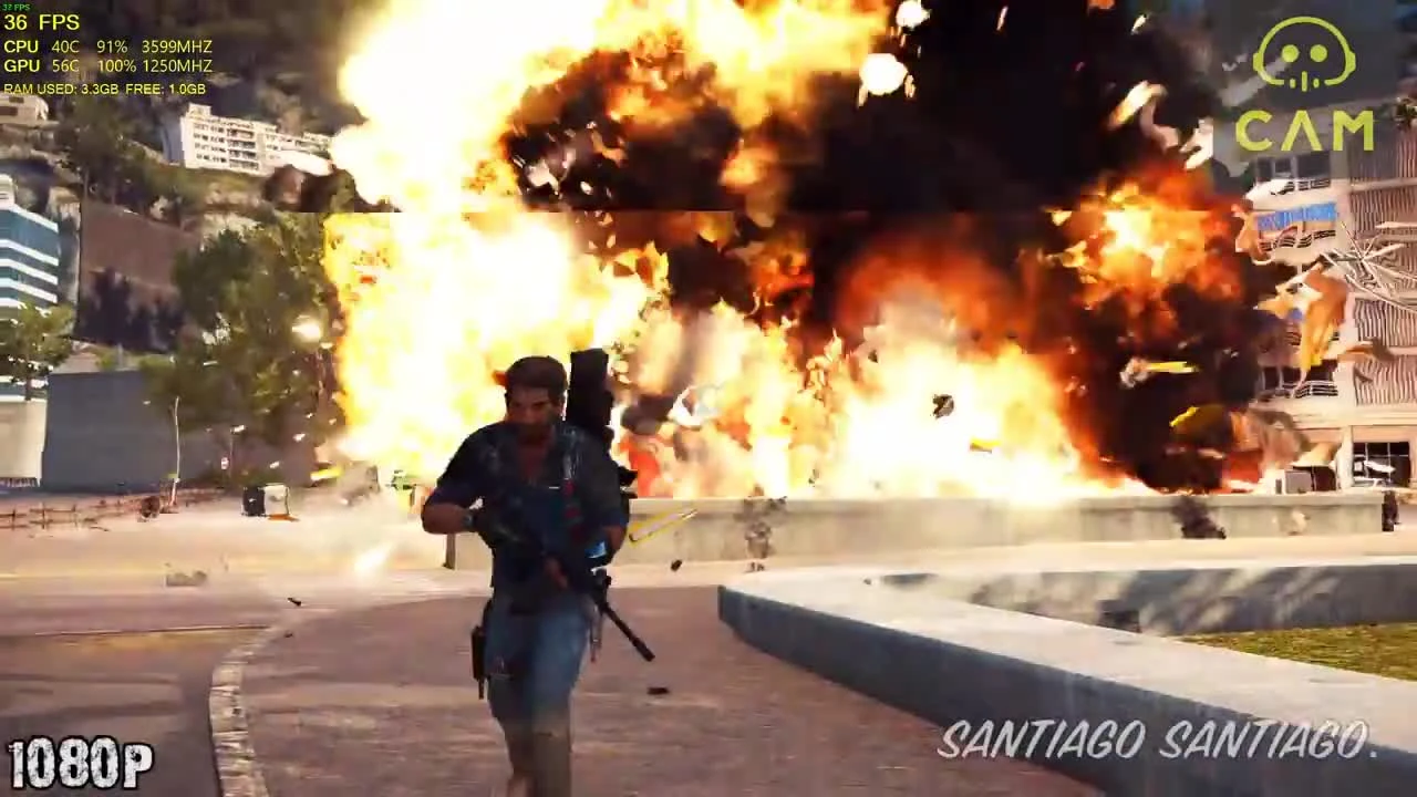 Just Cause 3 RX 460 - i3 (Simulated) - 1080p - 900p - 720p