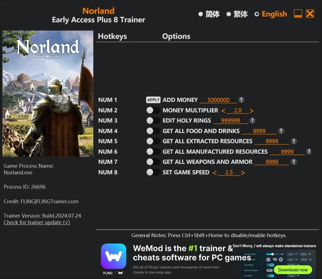Norland "Трейнер +8" [EA: 15.08.2025] {FLiNG}