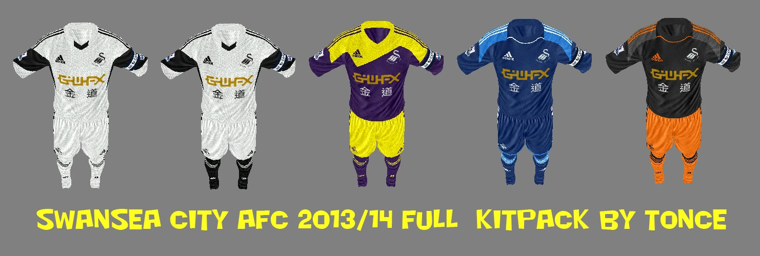 FIFA 13 "Swansea City AFC full kitpack 2013-14 seasons"