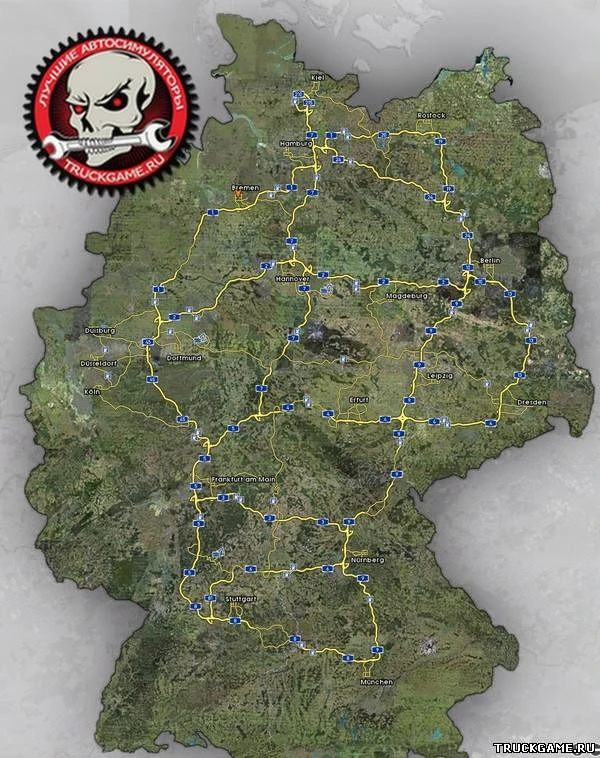 German Truck Simulator "Googlemap Mod"