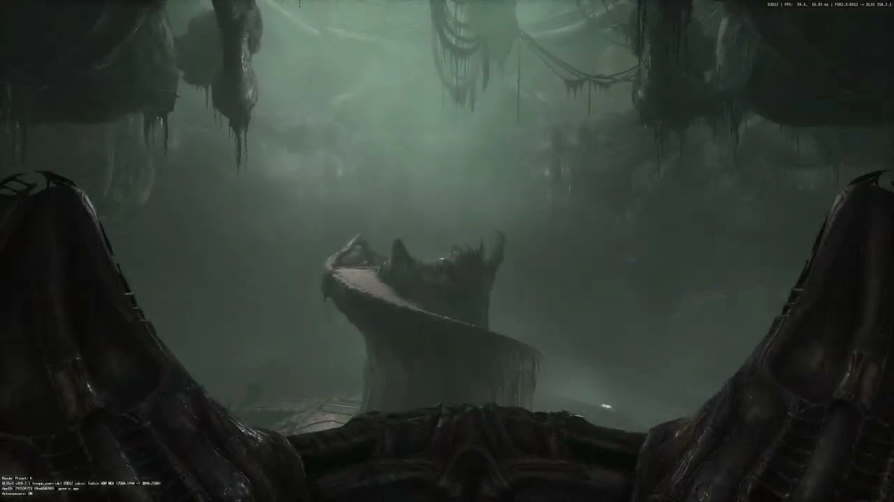 Scorn "Замена FSR 2 на DLSS 4"