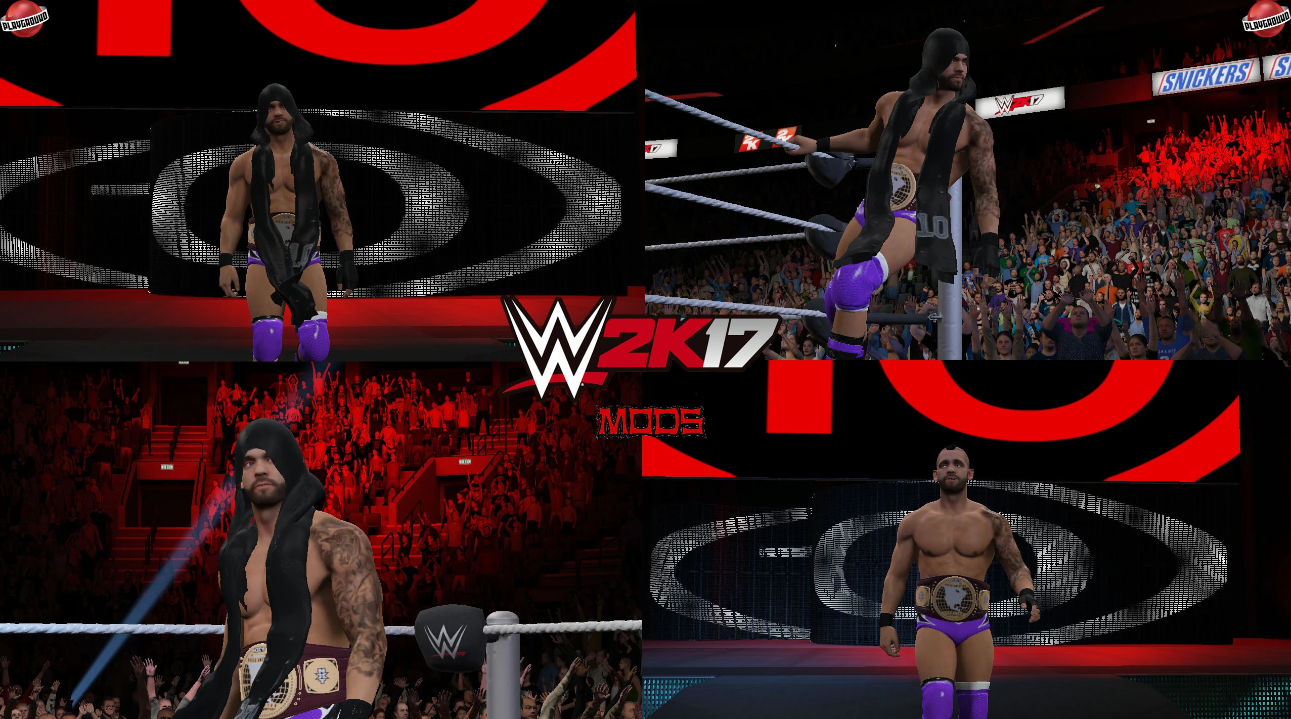 WWE 2K17 "Shawn Spears AEW Dark Наряд (Лицевая анимация) WWE 2K19 Порт Мод"