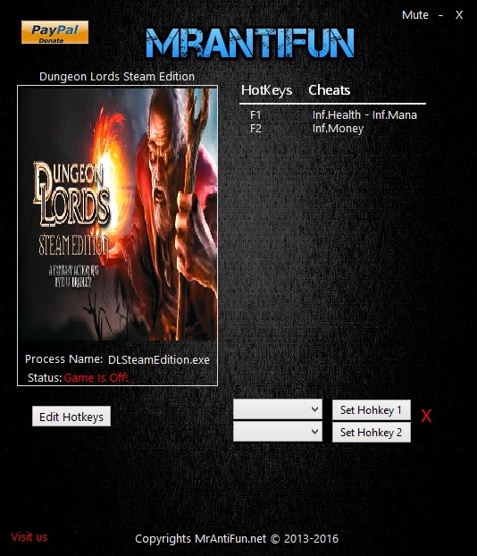 Dungeon Lords Steam Edition: Трейнер/Trainer (+3) [1.60] {MrAntiFun}