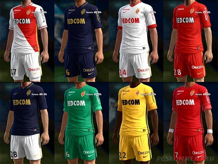 Pro Evolution Soccer 2013 "Форма AS Monaco GDB 15-16"