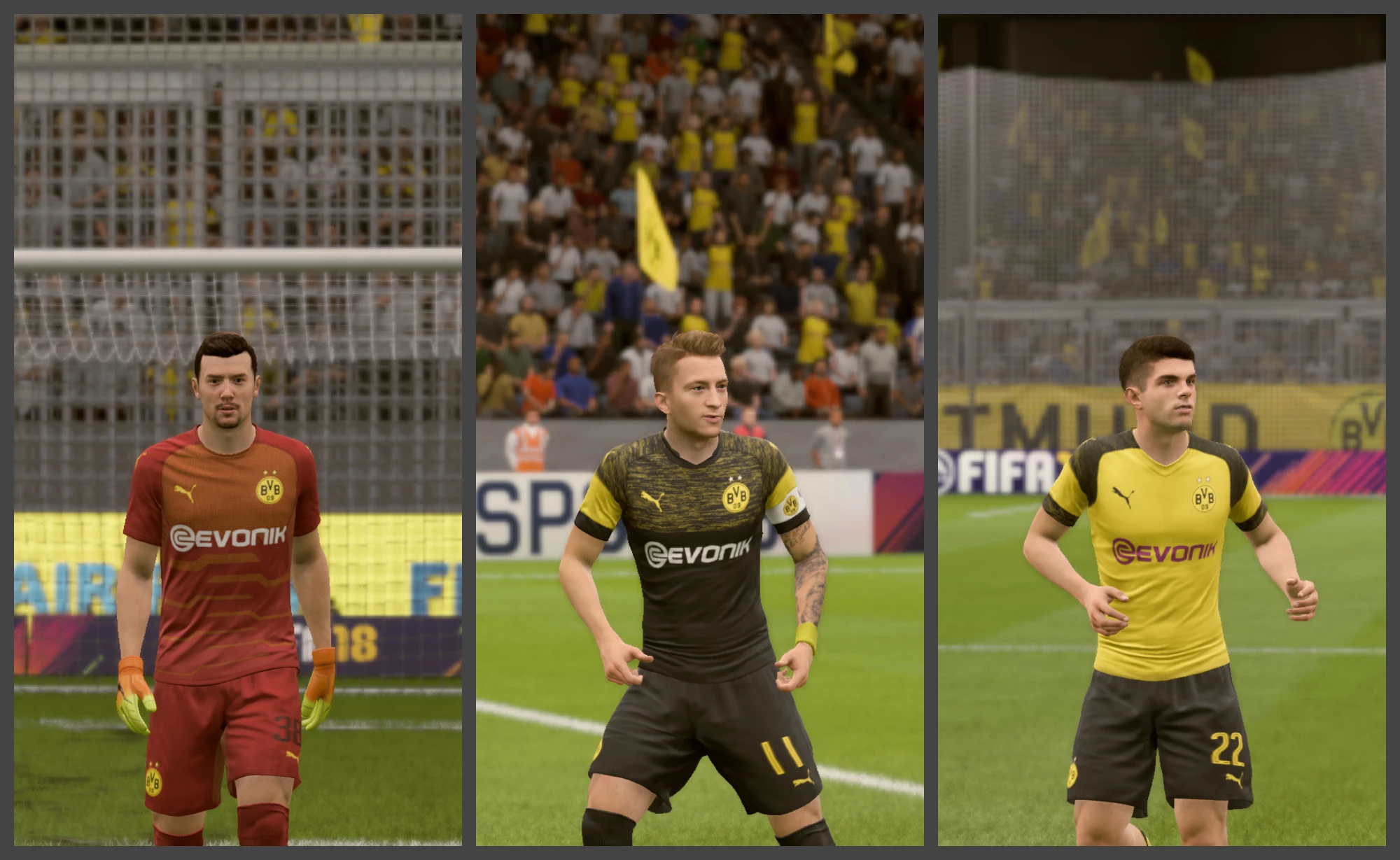 FIFA 18 "Borussia Dortmund GK,HOME and AWAY kits + minikits"