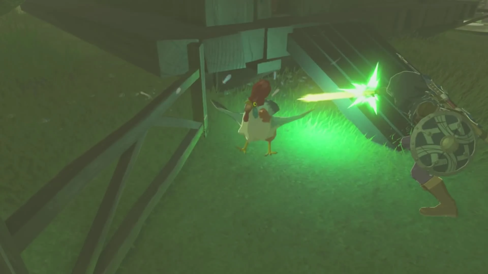 Атака куриц в The Legend of Zelda: Breath of the Wild