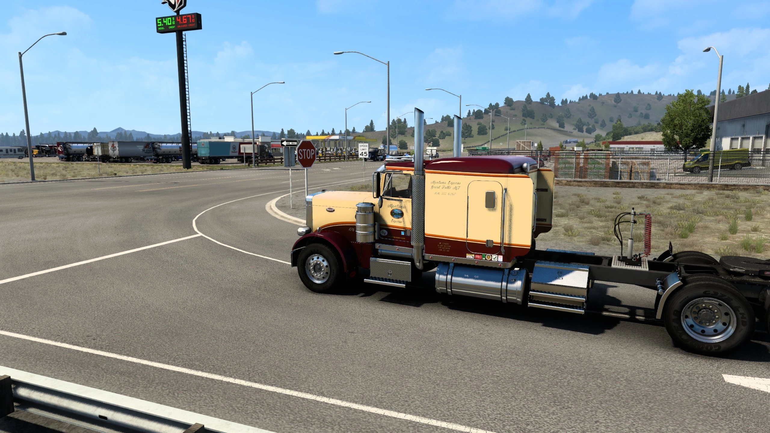 American Truck Simulator "Карта Расширение Монтаны" [v0.4.5]