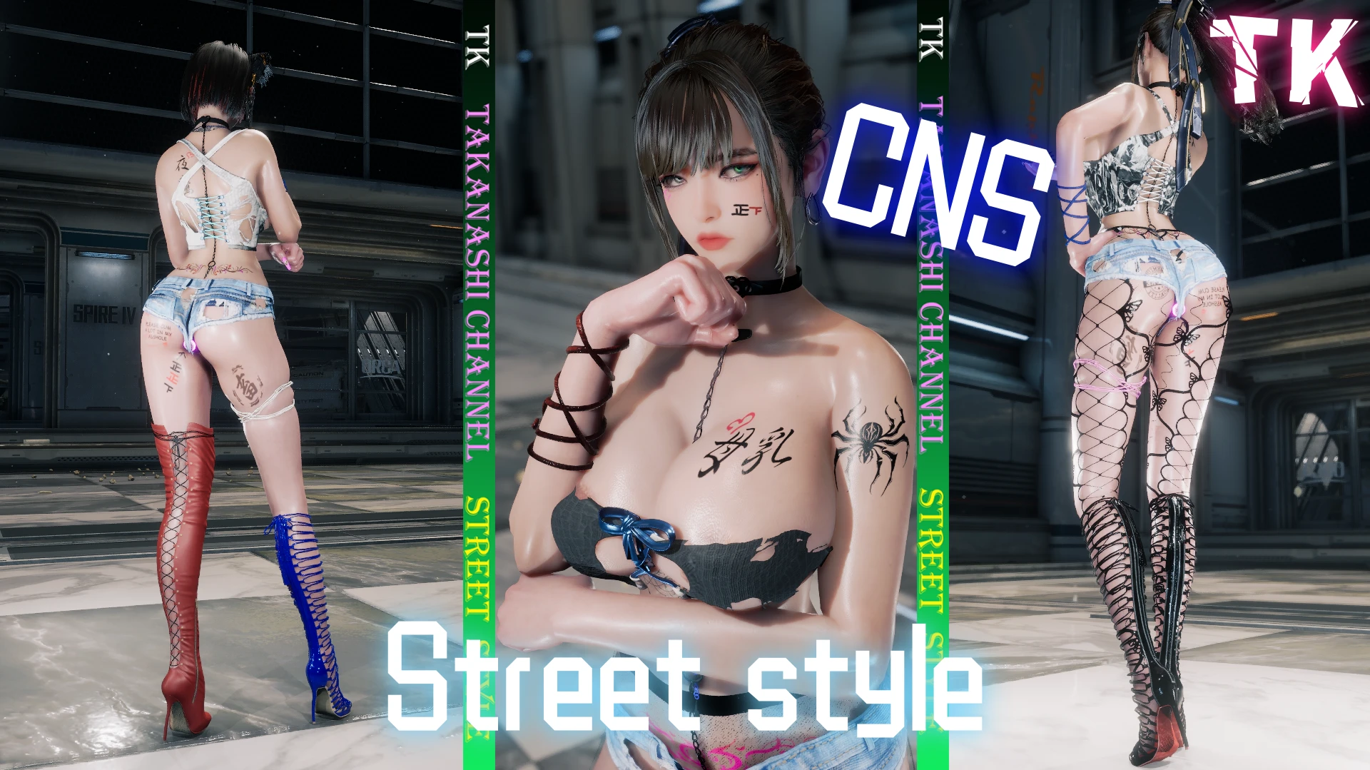 Stellar Blade "Ева в уличном стиле, разные варианты"