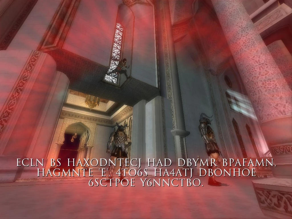 Prince of Persia The Two Thrones "красное обрамление при спидкилле"