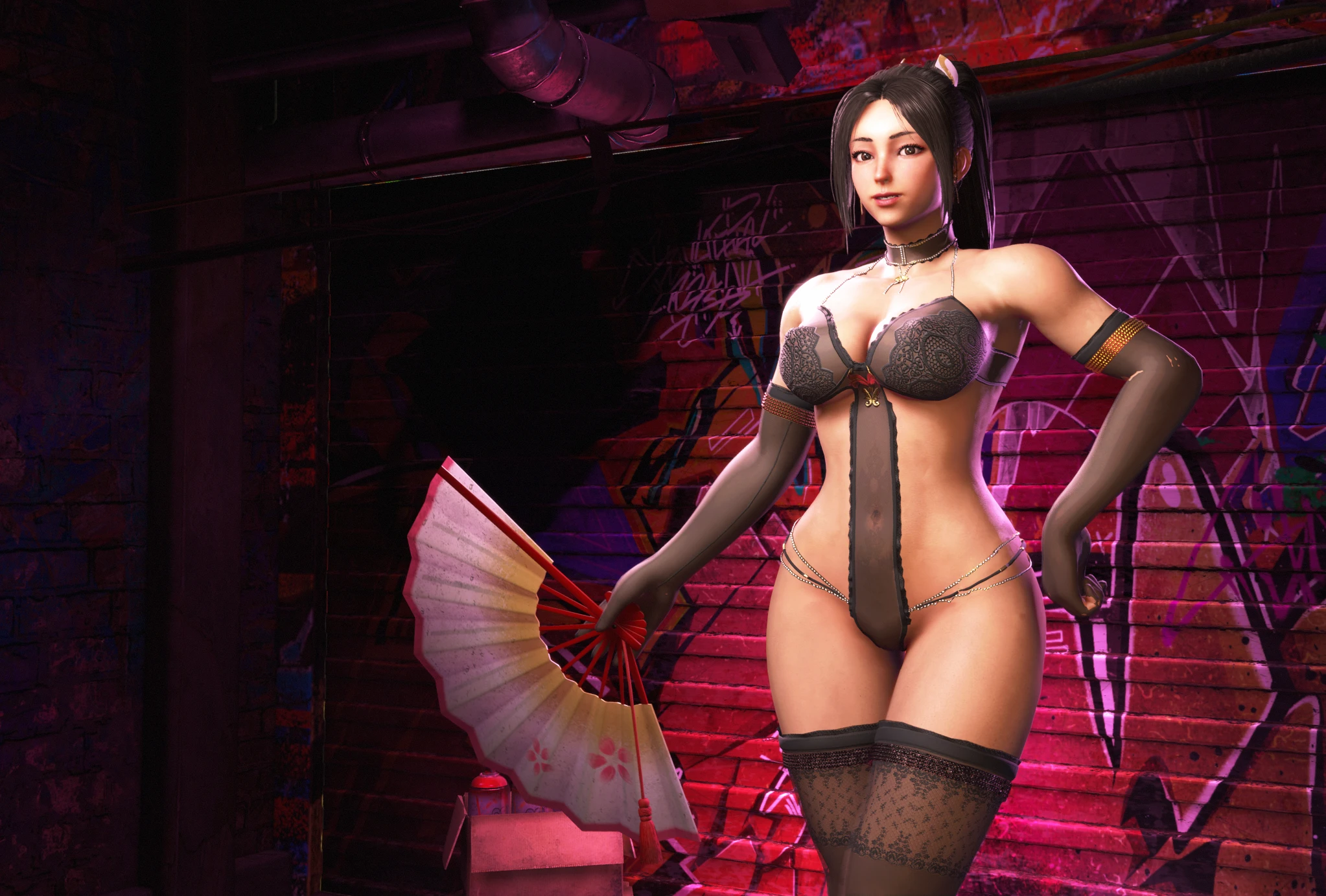 Street Fighter 6 "Кружевное белье для Маи"
