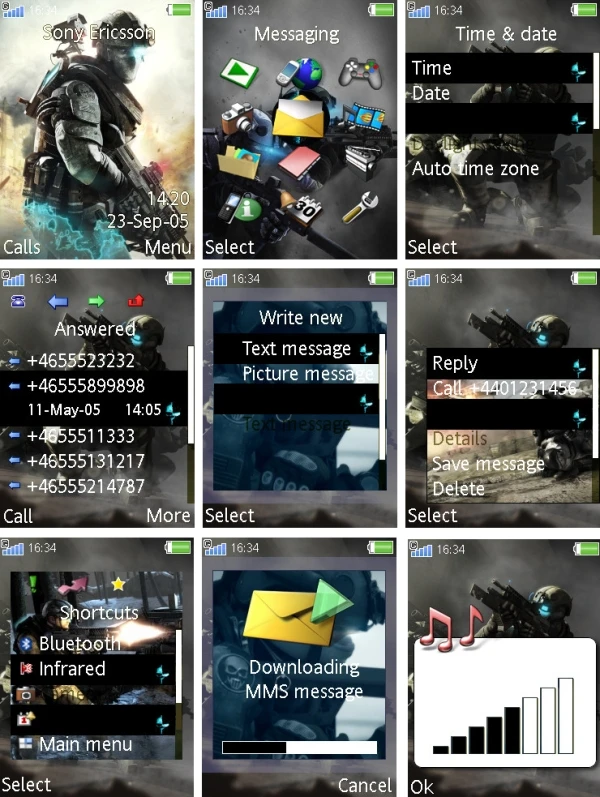 Ghost Recon: Future Soldier "240*320 Тема SE"