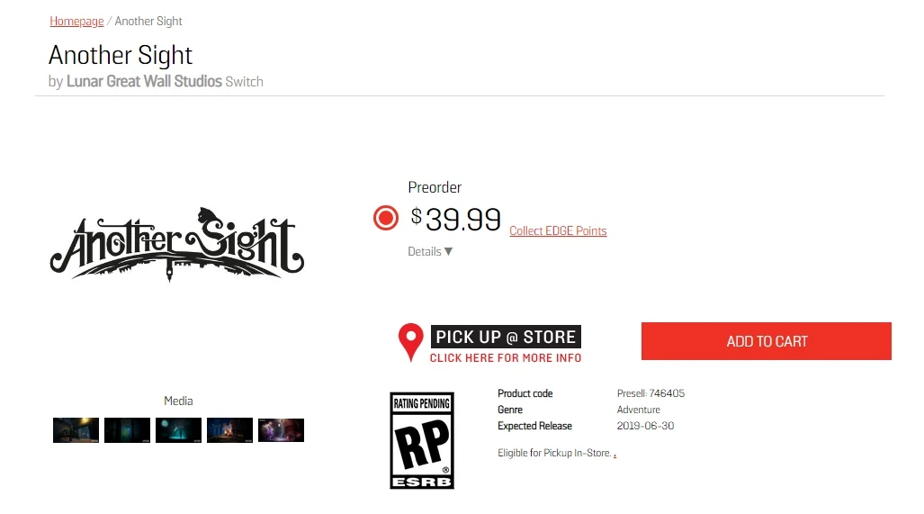 Another Sight возможно выйдет на Nintendo Switch