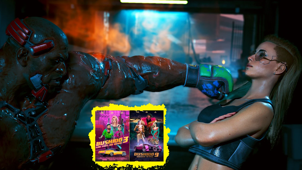 Cyberpunk 2077 - о чем могут рассказать плакаты в Найт-Сити