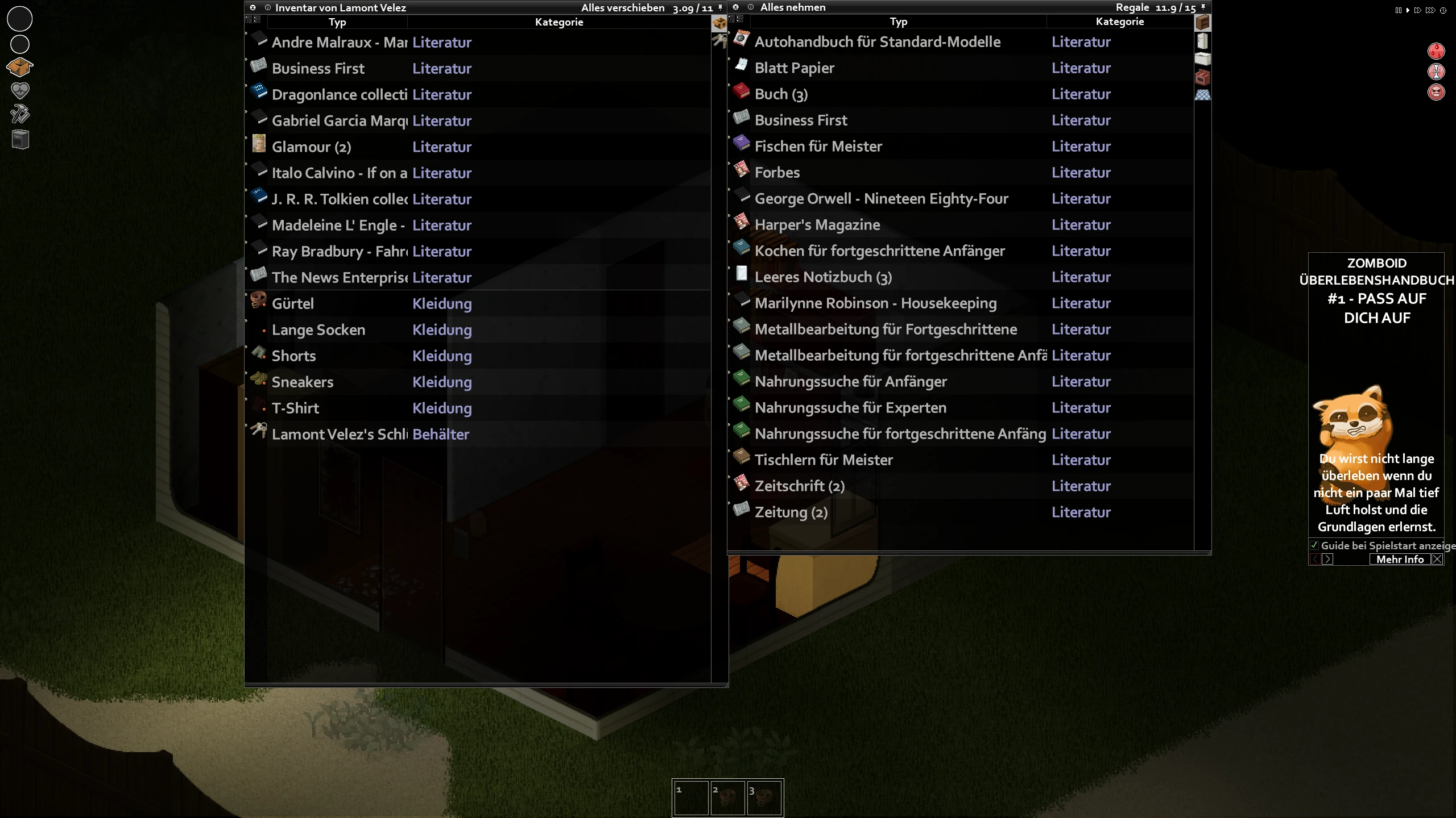 Project Zomboid "Новые книги и журналы"