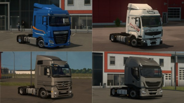 Euro Truck Simulator 2 "Мод Низкое Шасси Для Грузовиков v 4.8.1 (v1.39.x)"