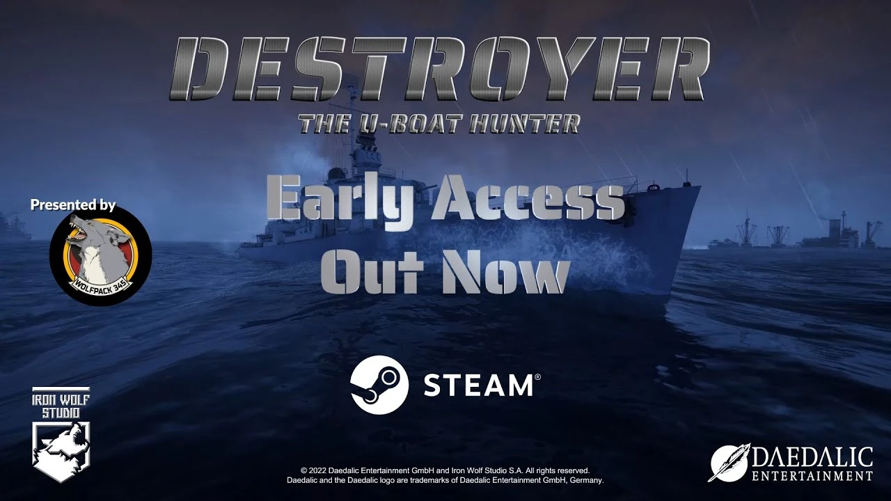 Симулятор эсминца Destroyer: The U-Boat Hunter выходит в ранний доступ Steam