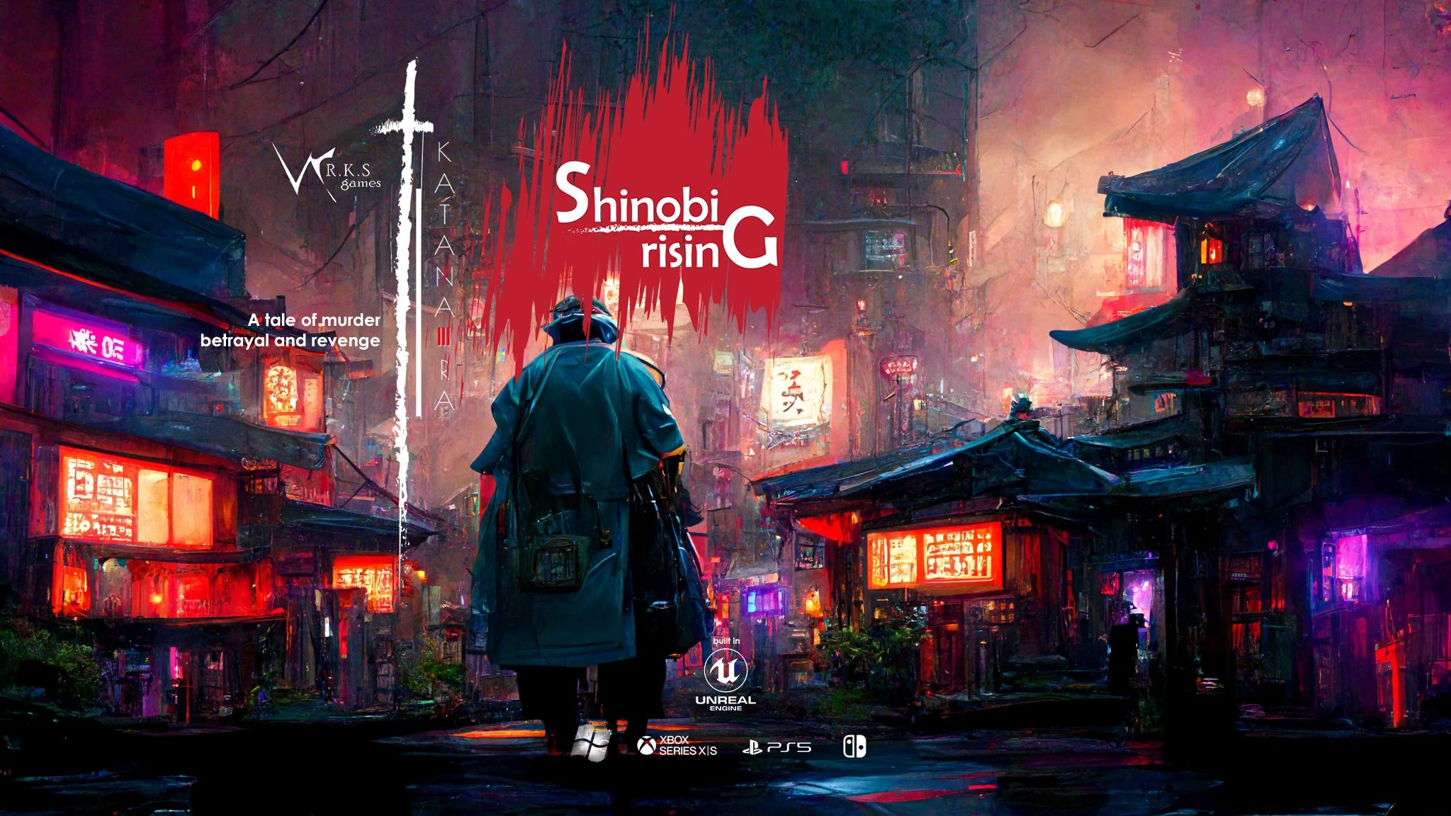 Анонсирован японский сайд-скроллер Shinobi Rising в стиле киберпанк