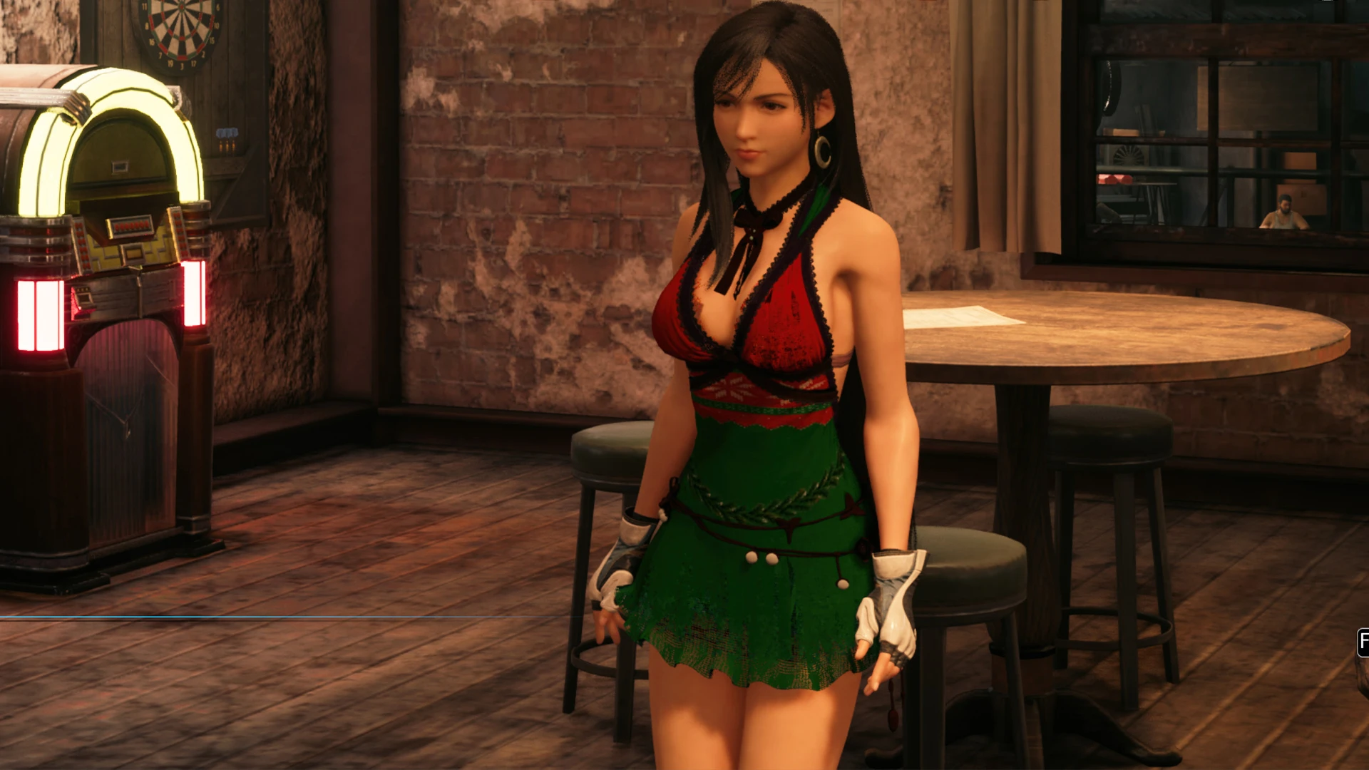 Final Fantasy 7 Remake "Тифа в новогоднем платье без лифчика"