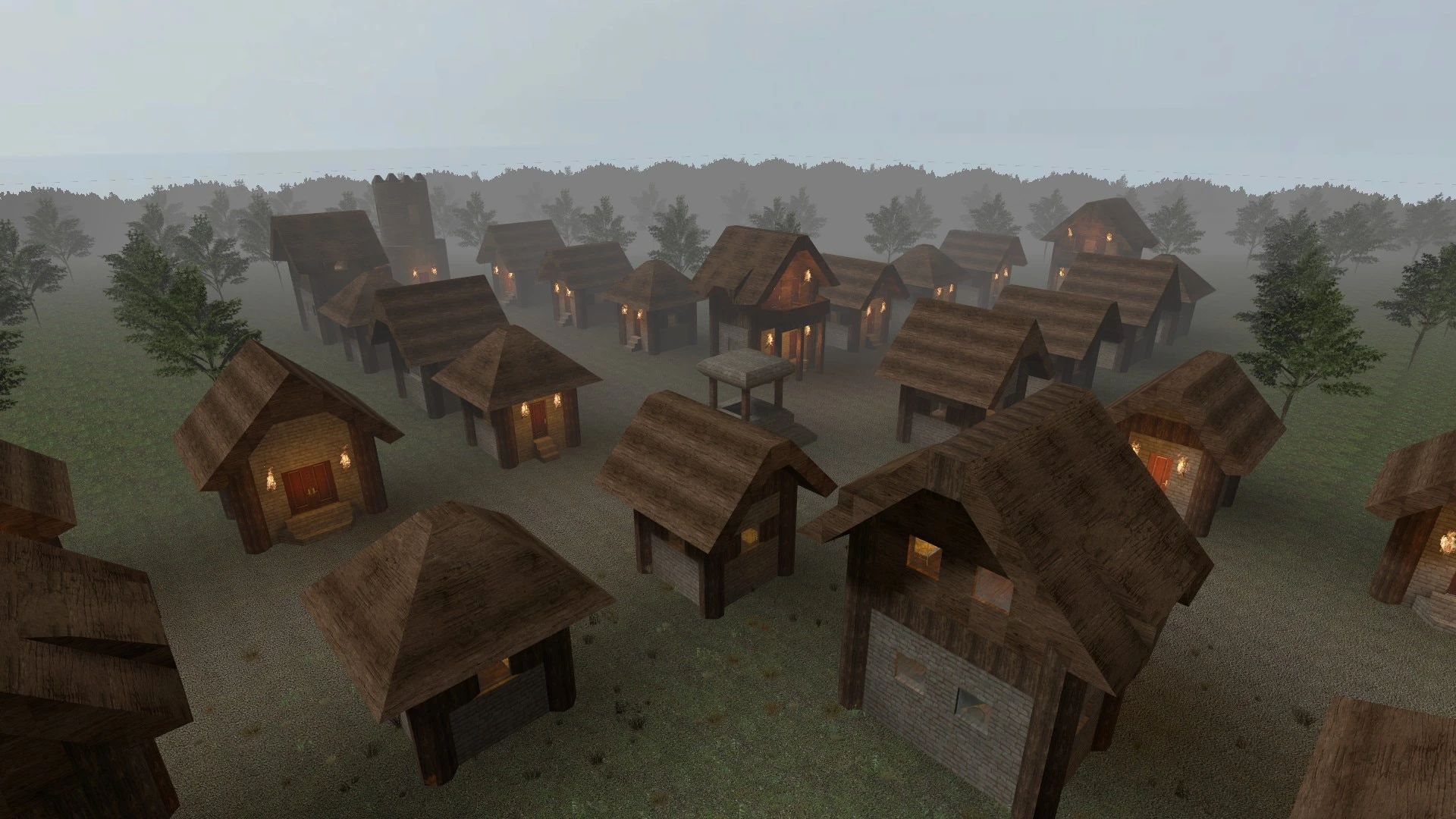 Garry's Mod "Деревня из Майнкрафта"