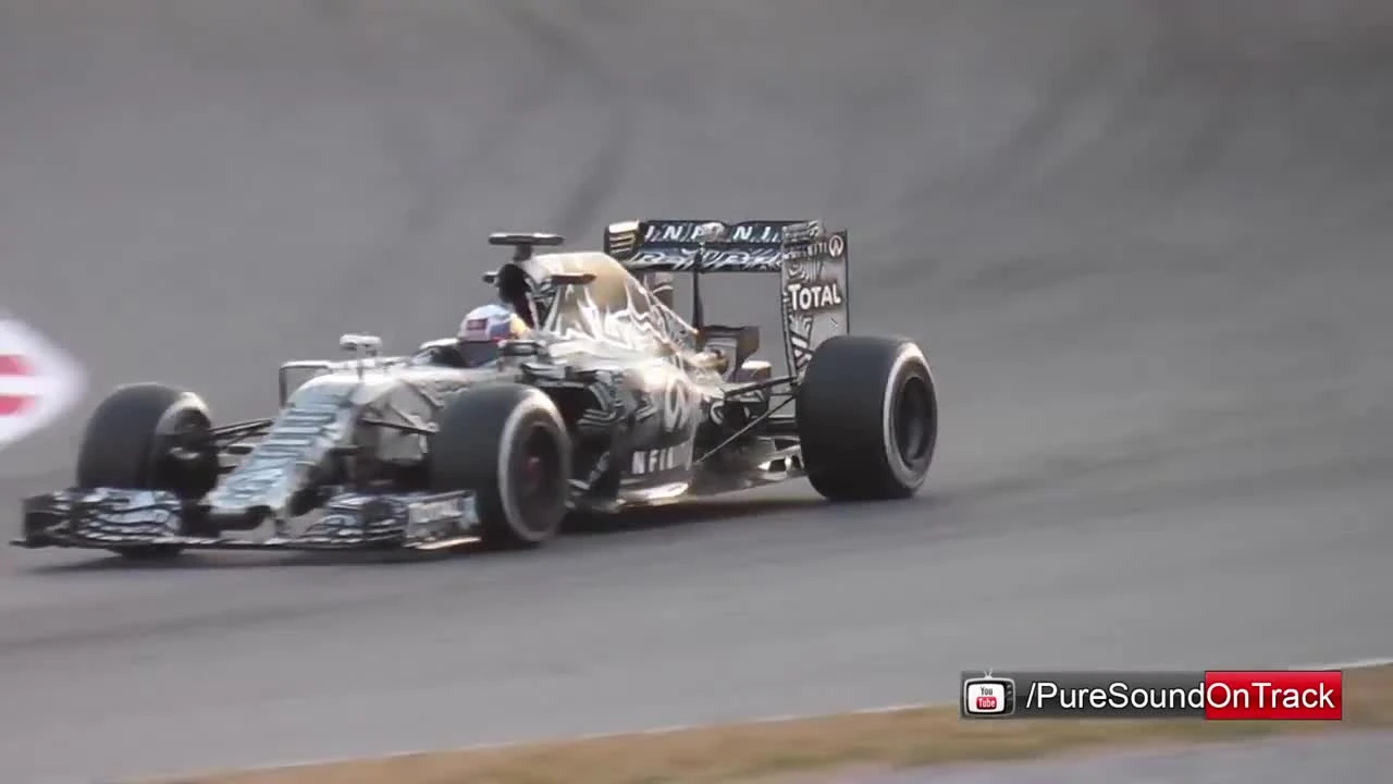 F1 2015 "Звук Ferrari против Mclaren Mercedes и против Redbull"