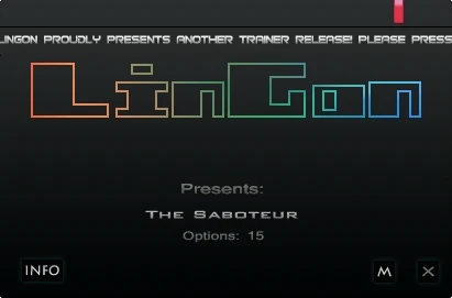 The Saboteur: Трейнер/Trainer (+15) [1.0] {LinGon}