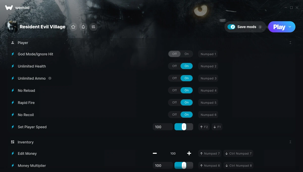 Resident Evil: Village "Трейнер +23" [UPD: 17.07.2025] {FLiNG / WeMod}