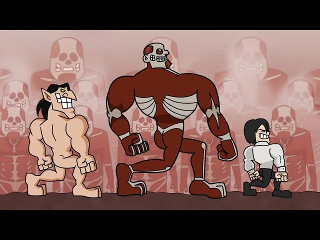 Похождение Эрена, Армина, и Микасы под стиль Доктора Ливси