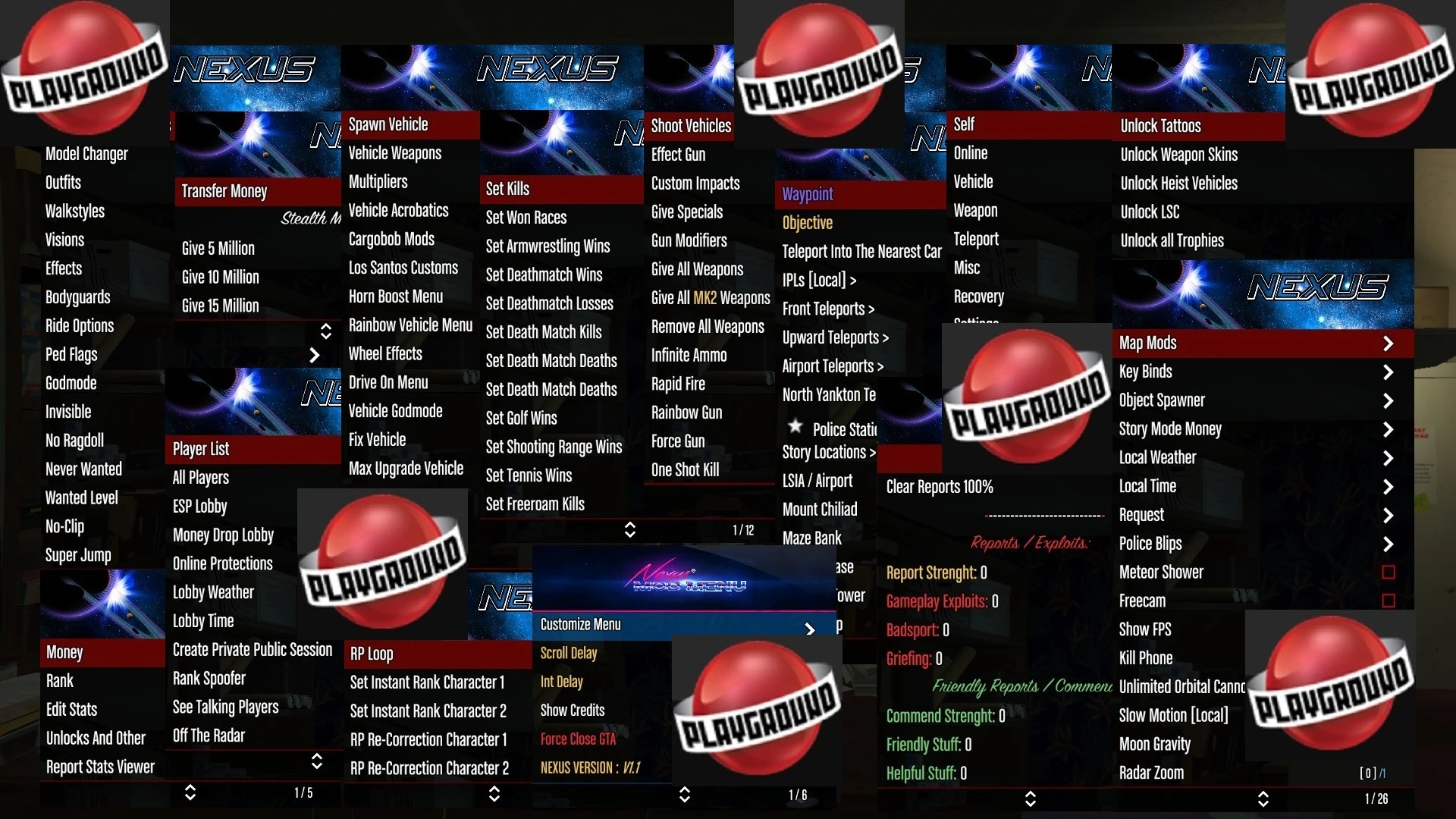 Grand Theft Auto 5 (GTA V): Чит-Мод/Cheat-Mode (Nexus v1.1) [1.46]