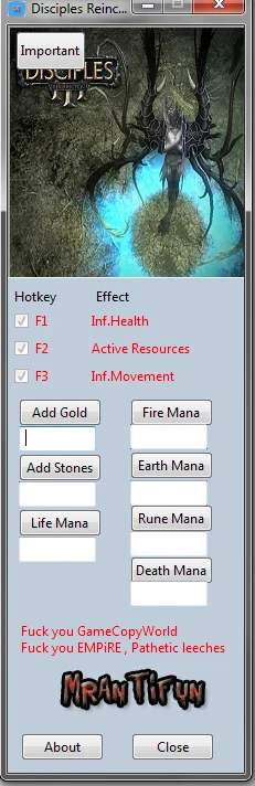 Disciples 3 ~ Reincarnation: Трейнер/Trainer (+10) [1.0] {MrAntiFun}