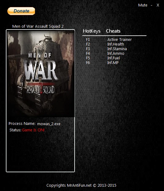 Men of War: Assault Squad 2: Трейнер/Trainer (+5) [3.113.0] {MrAntiFun}