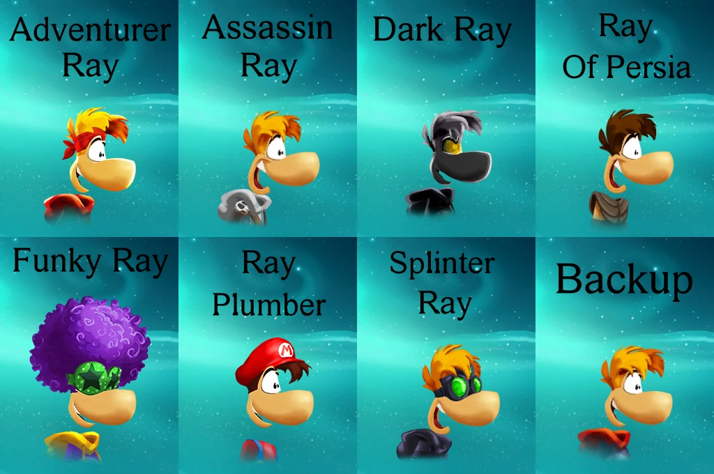 Rayman Legends "Эксклюзивные скины для Рэймана"